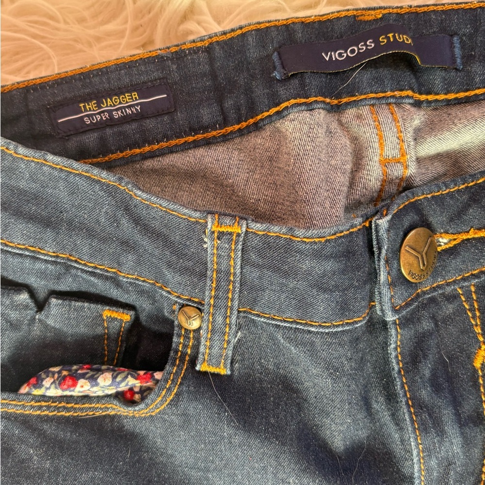 Vigoss Studio The Jagger Super Skinny Jeans Medium Wash Size 27 - Picture 3 of 9